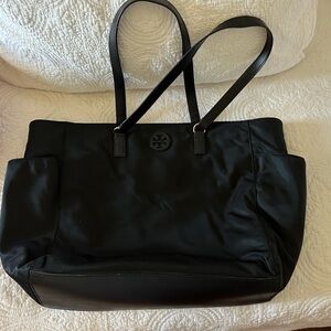 Tory Burch Black Nylon Tote / Scout Diaper Bag